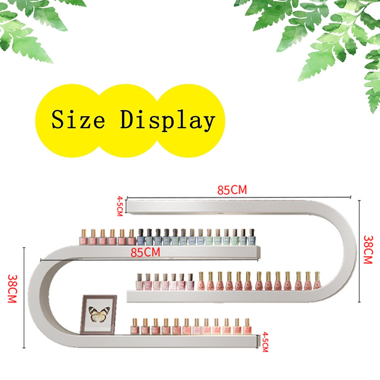 ☆送料無料☆【四角いマニキュア展示棚多層壁掛け式ネイル香水化粧品鉄ロッカーZ 楽天市場】ウォールシェルフ マニキュア収納ラック ネイルカラー