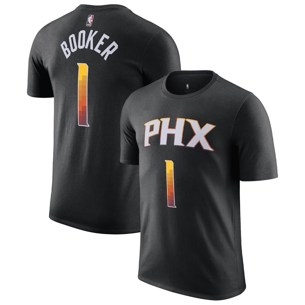 Devin Booker Phoenix Suns NBA Kids Youth 8-20 Black Statement Edition Performance Jersey T-Shirt
