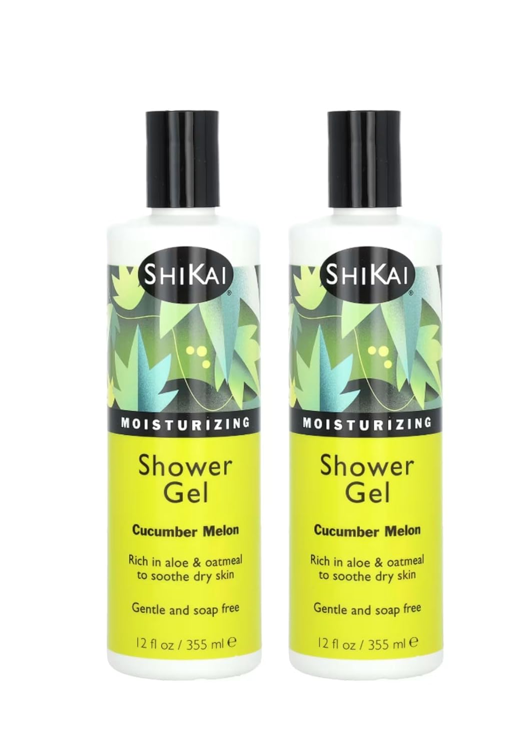 ShiKai Moisturizing Shower Gel - Cucumber/Melon, 12 oz ( 2 Pack )