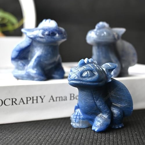 Miniatura 9 de Estatua de calavera sin dientes, cristales curativos y piedras de 2 pulgadas, esculturas de animales, esculturas de animales tallados a mano,