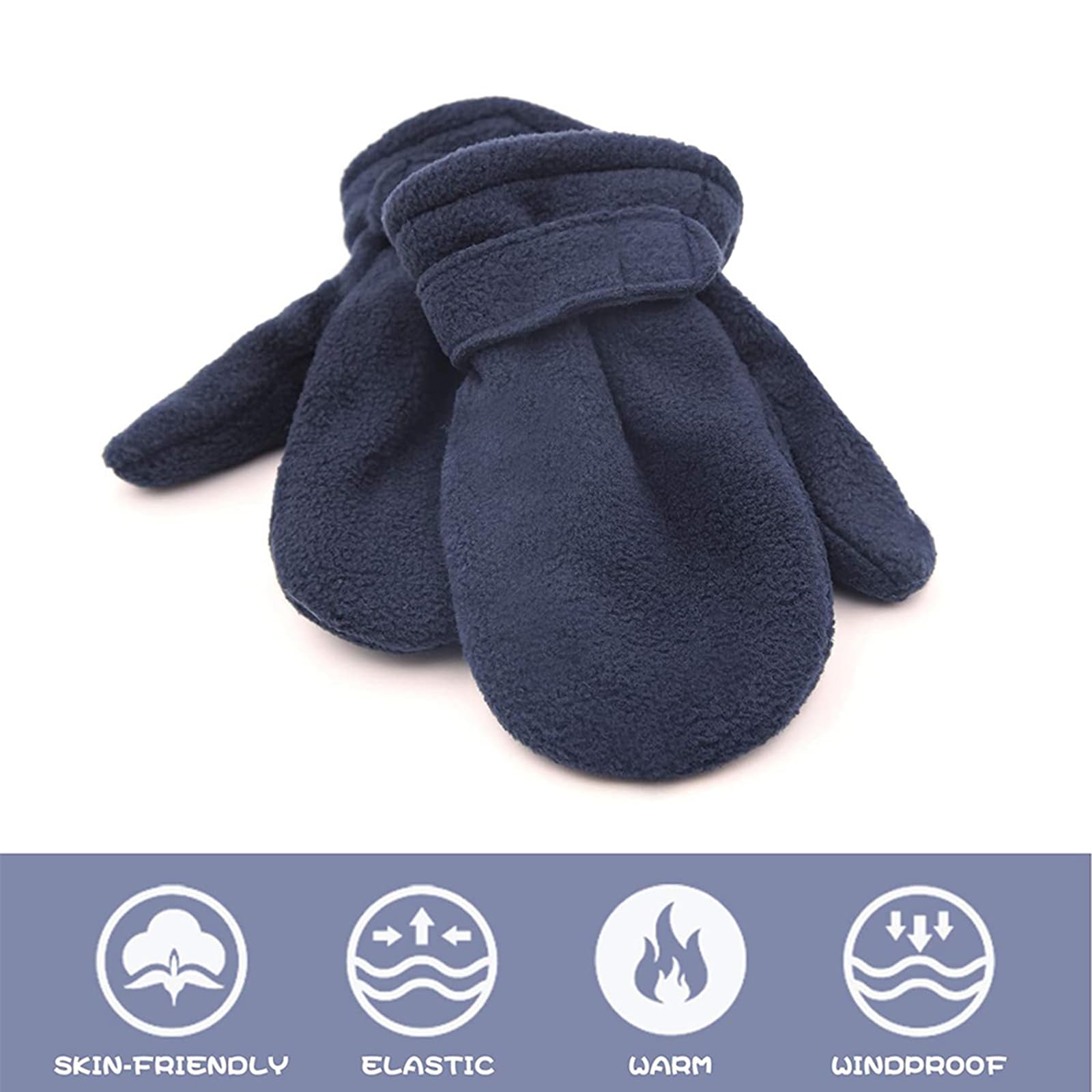 Moufles D'hiver Pour Tout-petits - Gants D'hiver Pour La Neige Et Le Ski - Gants Imperméables Pour Garçon - Gants Et Moufles Pour Enfants De 24 Mois (bleu, 3-5 Ans