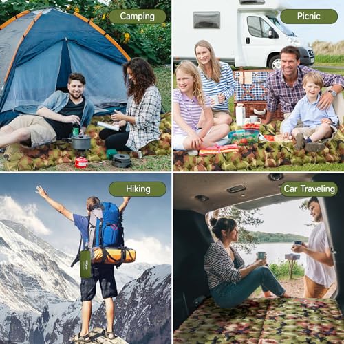Image of HiiPeak Sleeping Pad for Camping- Ultralight Inflatable Sleeping Mat with Built-in Foot Pump & Pillow, Upgraded Compact Camping Air Mattress for Tent, Backpacking, Hiking