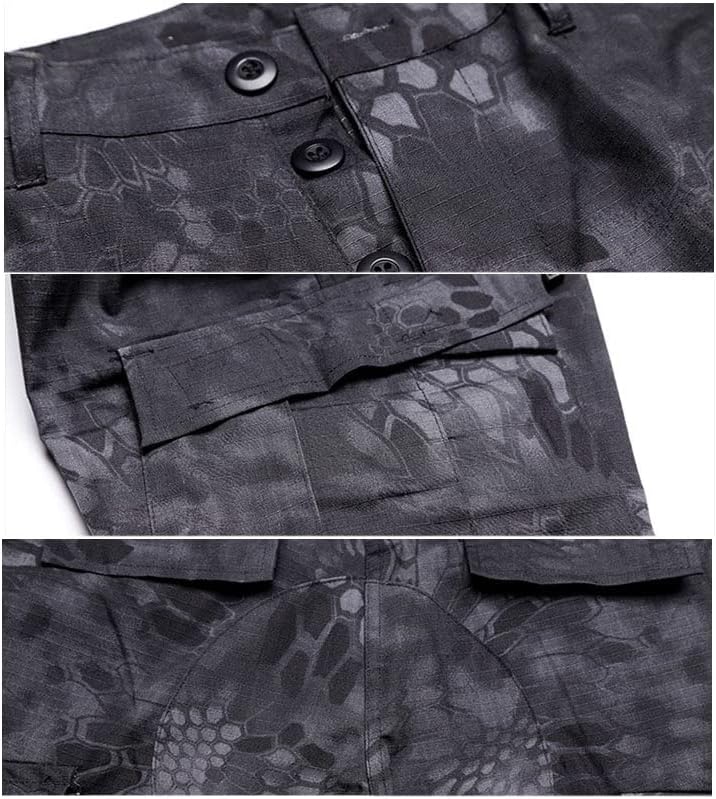 YABOO Tactical Camouflage US Uniform BDU Combat Clothing Airsoft Hunting Shooting Battle Dress Shirt Pants Set