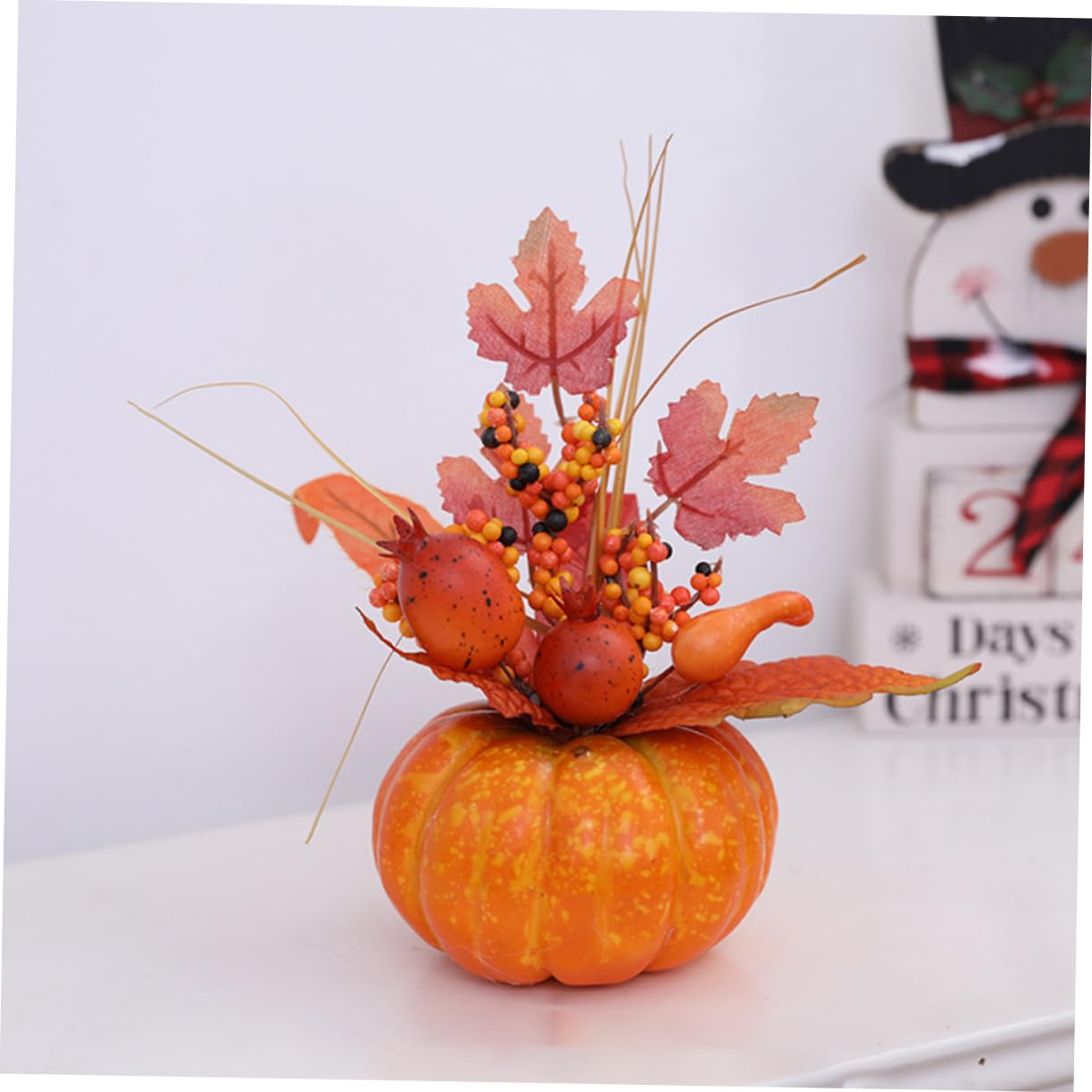GALPADA 5stücke Künstlicher Kürbis Dekoration Für Erntedankfest Und Halloween Design Leicht Und Platzsparend Für Innenräume Und Fotografie-Requisiten