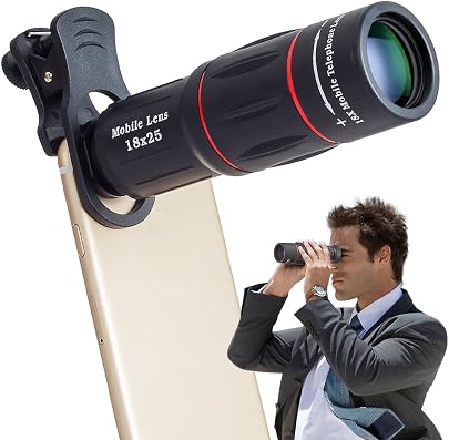 Apexel Universal 18X Clip-On T l photo T lescope Appareil photo T l
phone portable Zoom lens pour iPhone Plus Samsung Galaxy Huawei plupart
des smartphones Android Prix ​​estimé : 19,99 €