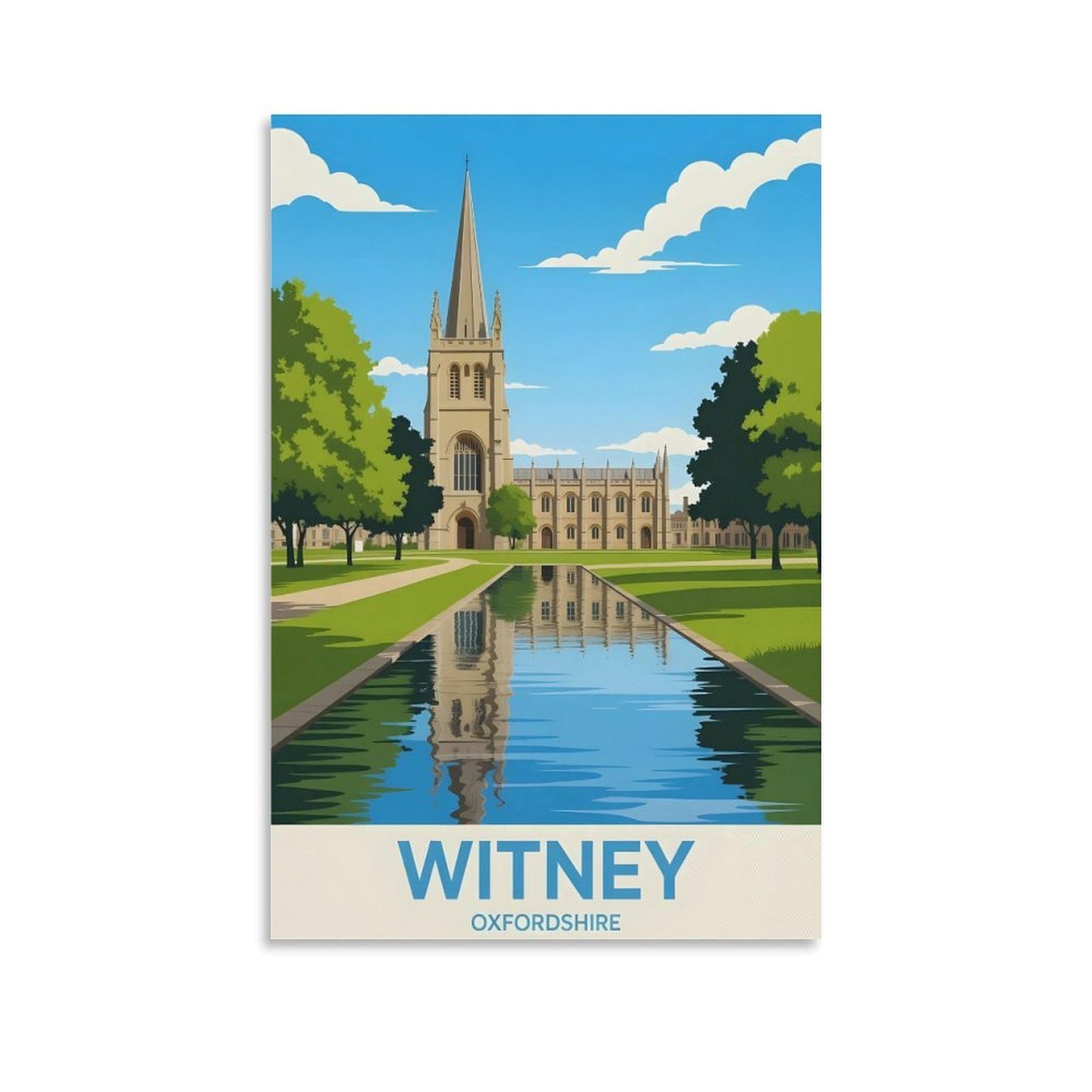 EZMLFA 5D Diamond Painting Kits,Witney Oxfordshire Diamond Art Kits Adults, Create Your Own Diamond Painting Full Drill Gifts for Home Decor 40x40cm
