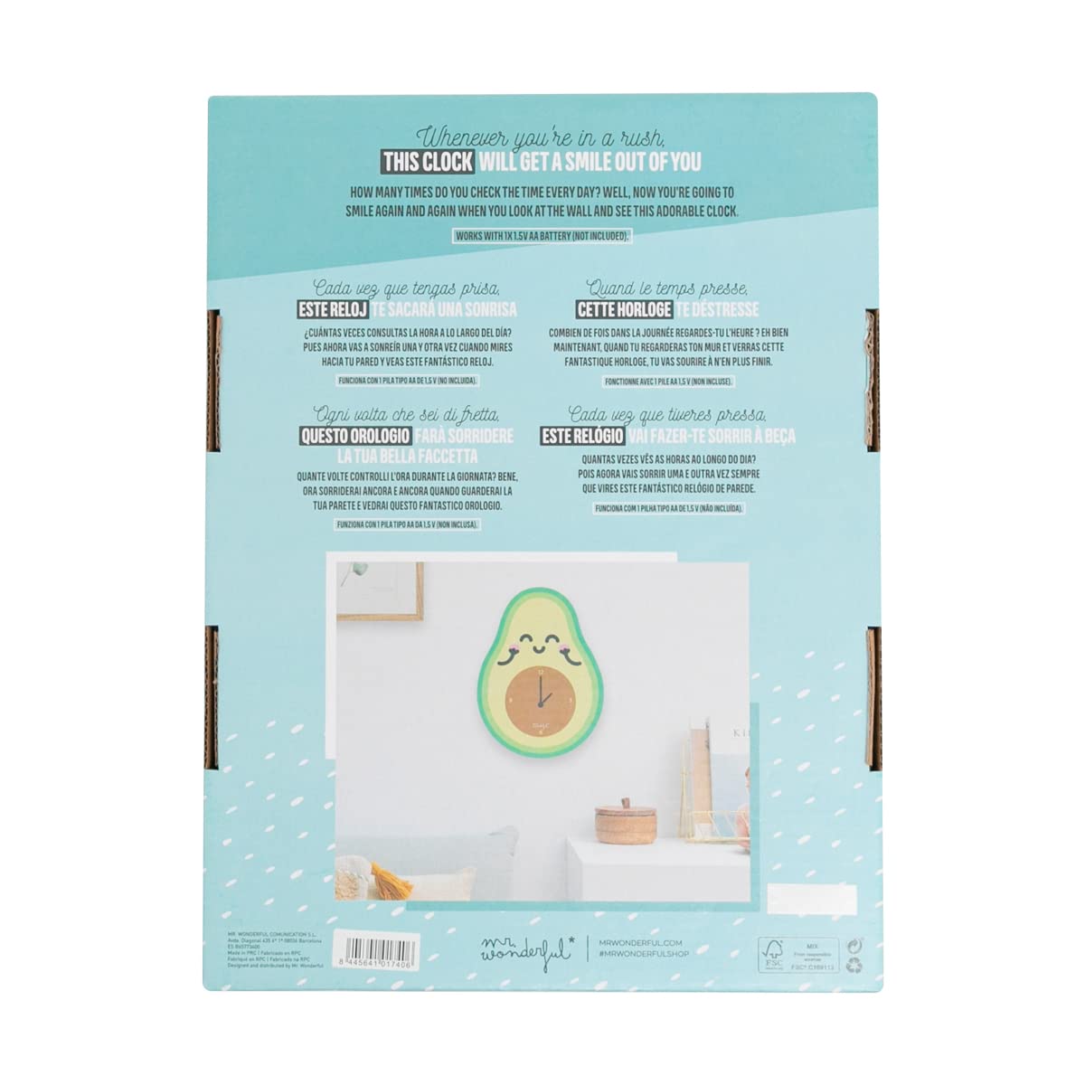 Mr. Wonderful Cartolina multicolore, standard