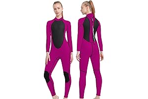 Women's Neoprene Long Sleeve Wetsuit for Scuba Diving, Swimming, and Surfing