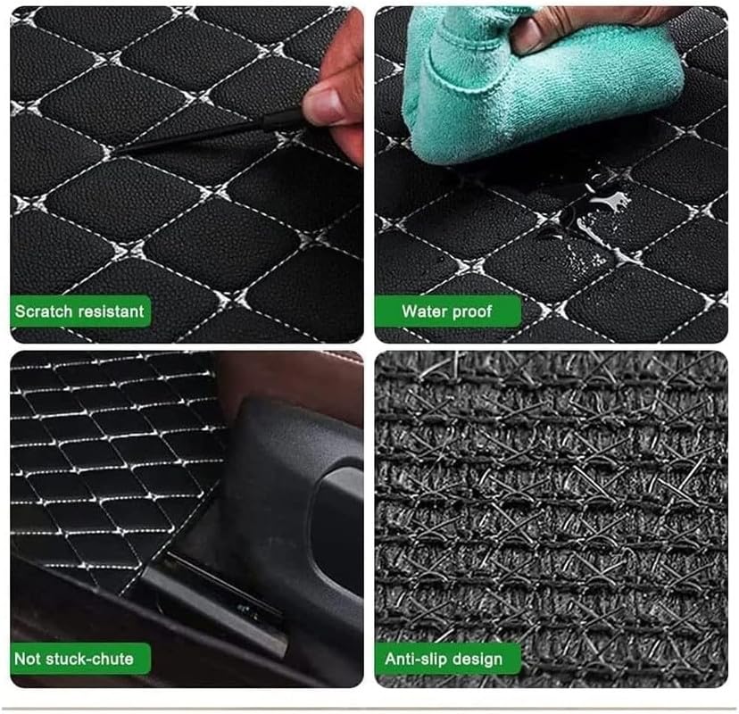 Image of Mr Mattie 7D Car Floor Mats Compatible with Honda Civic Launching to 2019, Black