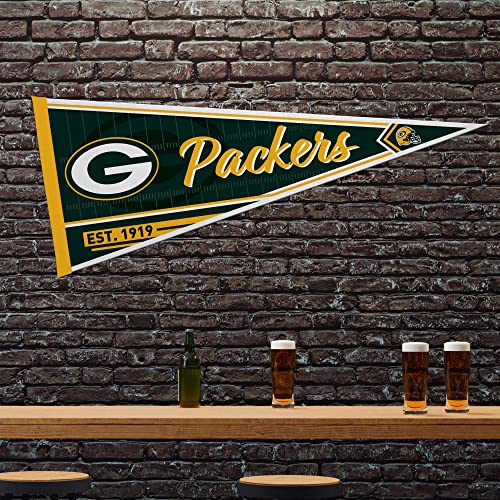 Image of Rico Industries NFL Football Classic 12 inch x 30 inch Felt Wall Decor Pennant - Great for Home /Bed Room /Man Cave Decor