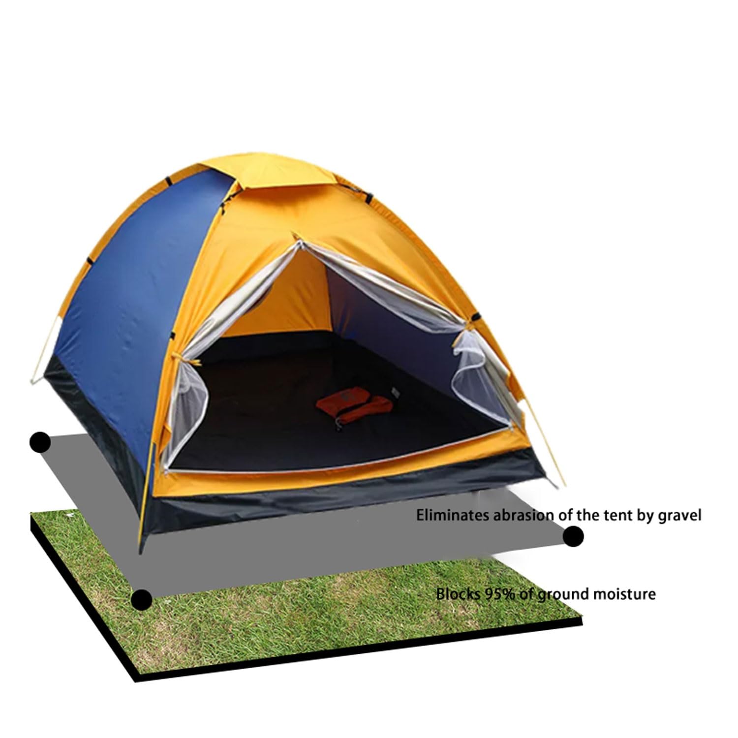 ApuaVireo&Co Colchoneta de Aluminio for Acampar, colchonetas de Espuma, colchoneta for Dormir, Manta Aislante, colchoneta Plegable for Tienda de campaña, colchoneta térmica, 9 mm de Grosor.