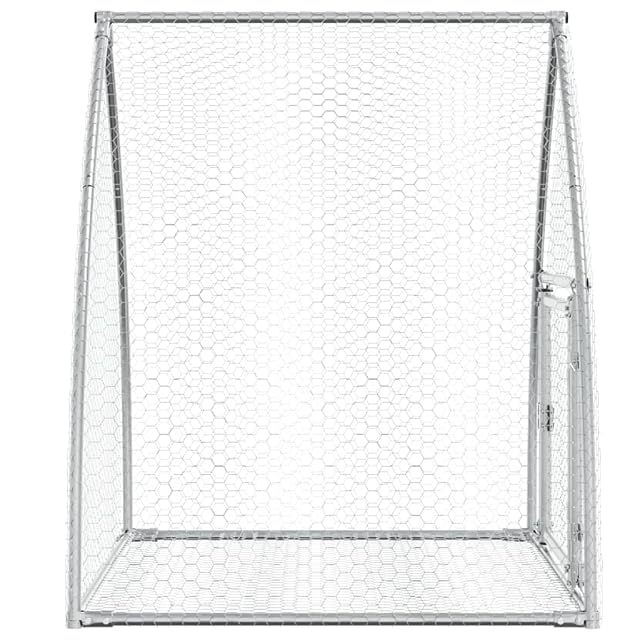 Foto 8 de 8 de vidaXL Conejera Acero galvanizado Plateado 105x100x120 cm