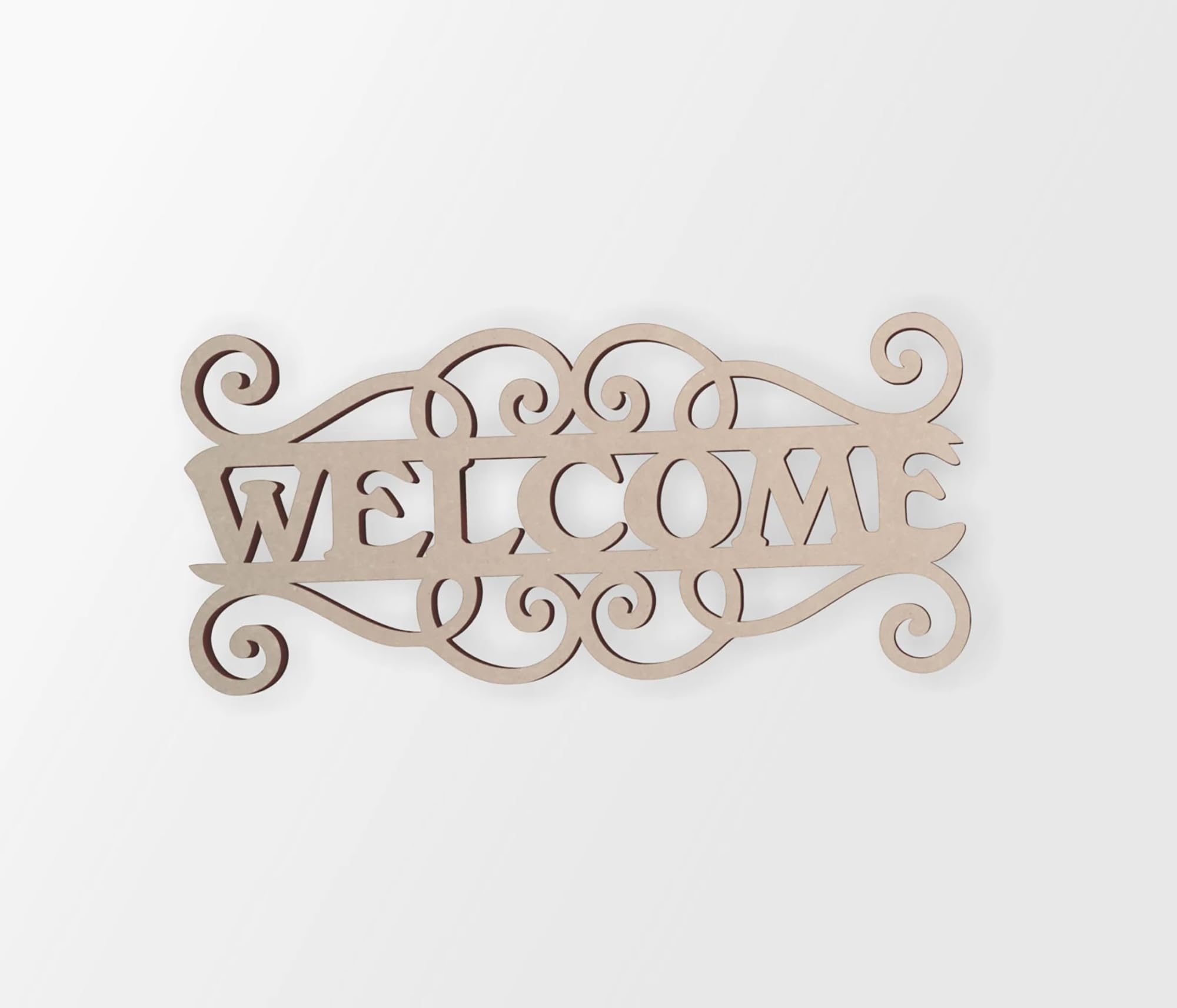 American Elm 'Welcome' Wooden Sign - Unfinished Cutout for DIY Home Decor, Farmhouse Entryway, and Custom Front Porch Decorations (6x4.89IN)-image-37