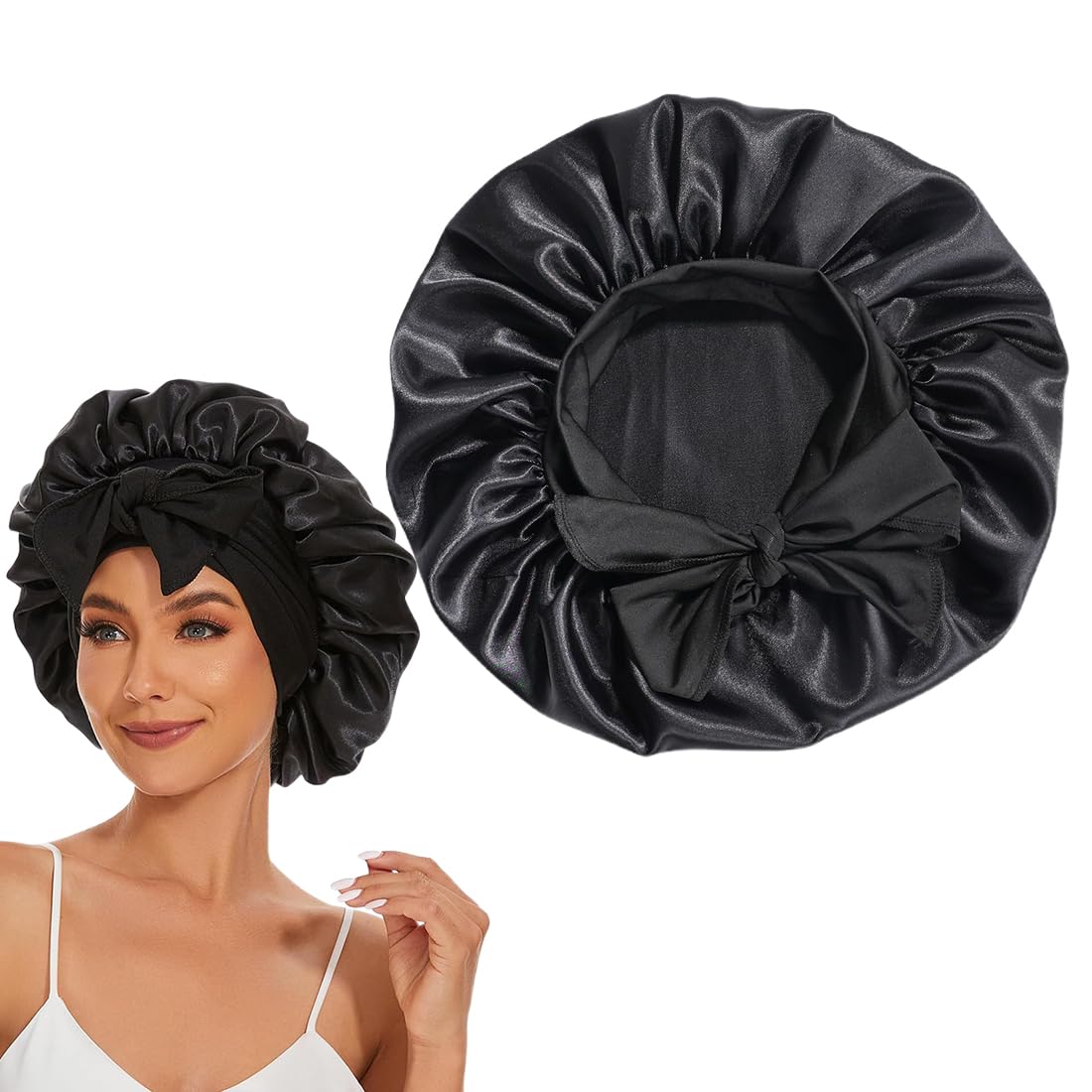 Gorro de Seda de Morera 100% Natural para Mujer - 1 Pieza, Suave y Cómodo para Dormir, Pelo de Seda
