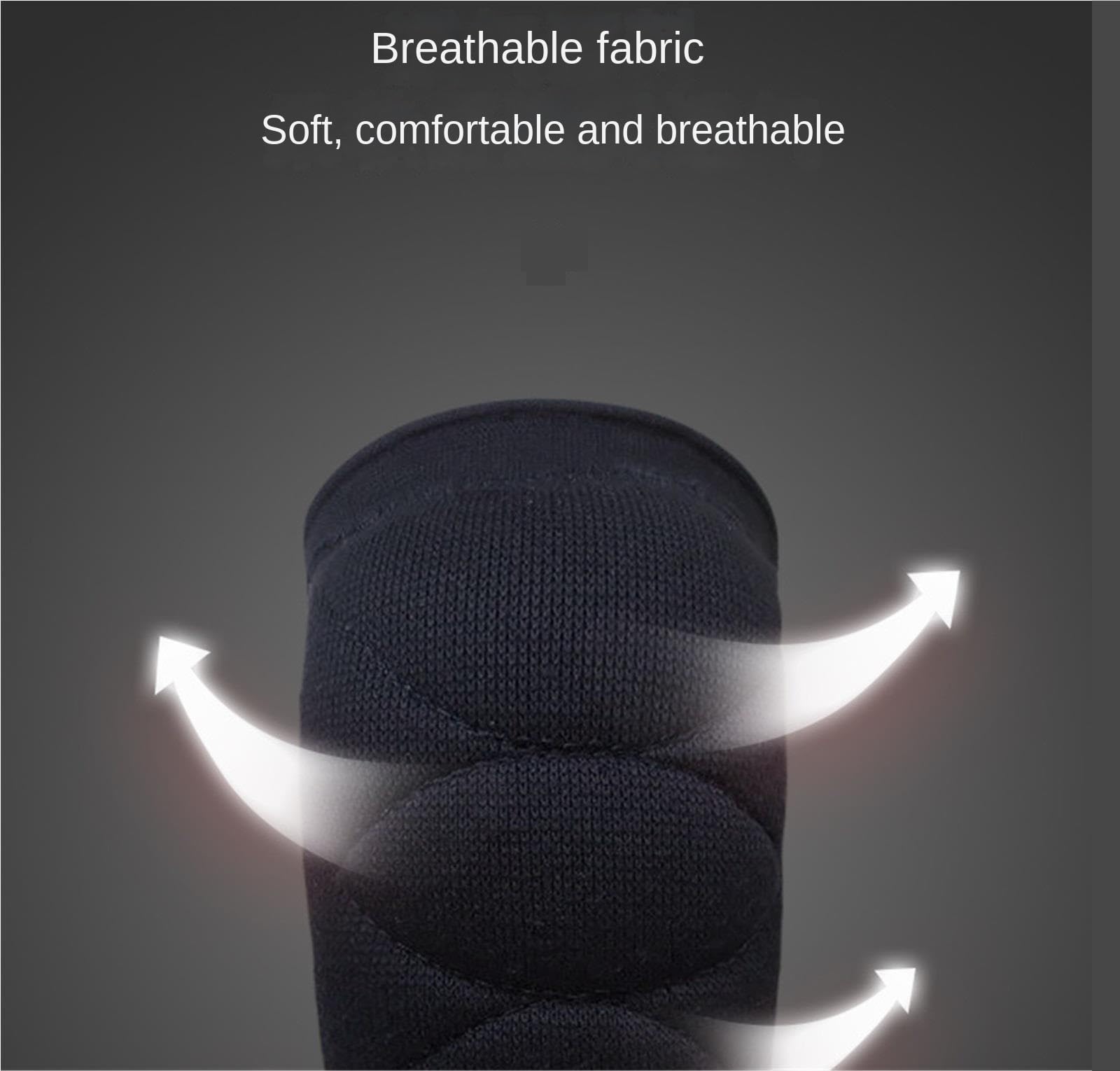 Ginocchiera Palestra Ginocchiere Supporto Sportivo Spugna Ispessita Antiscivolo Anti-collisione Adatta For La Danza Yoga Tutore Ginocchio Sportiva(Black,XL)