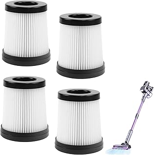 4 Stück Staubsauger hepa filter für Lubluelu 202 Ersatzfilter für Fabuletta FSV001,FSV101 Schnurlosen Stabstaubsauger Ersatzteile,für Girnoor G160 & G165,für Oraimo OSV-102,für Besswin W26