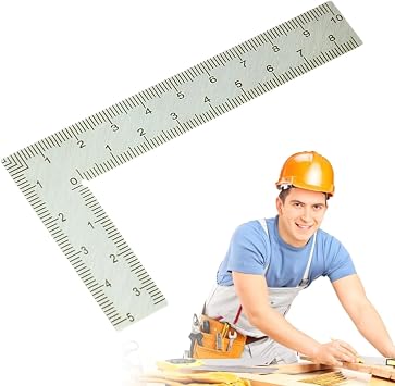 L-Shaped Right Angle Ruler | L-Square Framing Tool Right Angle Ruler - Double Sided Right Angle Ruler Measuring Tool Double-Sided High Precision Leather Right Angle Ruler, Mini Right Angle Ruler,