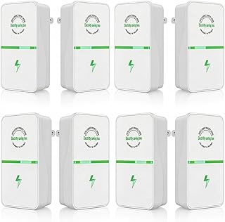 Smart Energy Saving Device, Plug-in Power Factor Saver and Voltage Stabilizer, Household Surge Protector Box for Refrigerator, AC, Office Appliances, Flame-Retardant (8 PCS)