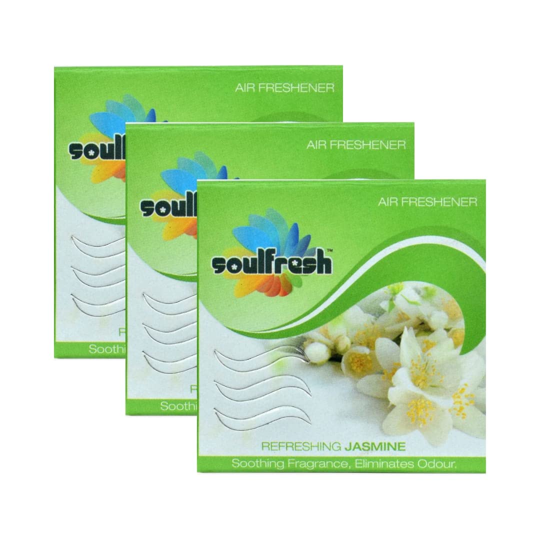 SOULFRESH Jasmine Air freshener Blocks for toilet Pack of 3 50g each