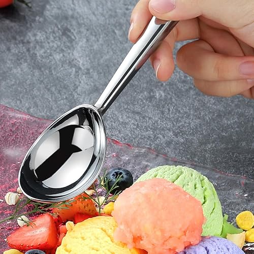 Miniatura 3 de Leden Cuchara de helado  Cuchara de metal resistente para helados, cuchara de aluminio antiadherente para helado duro, apta para lavavajillas,