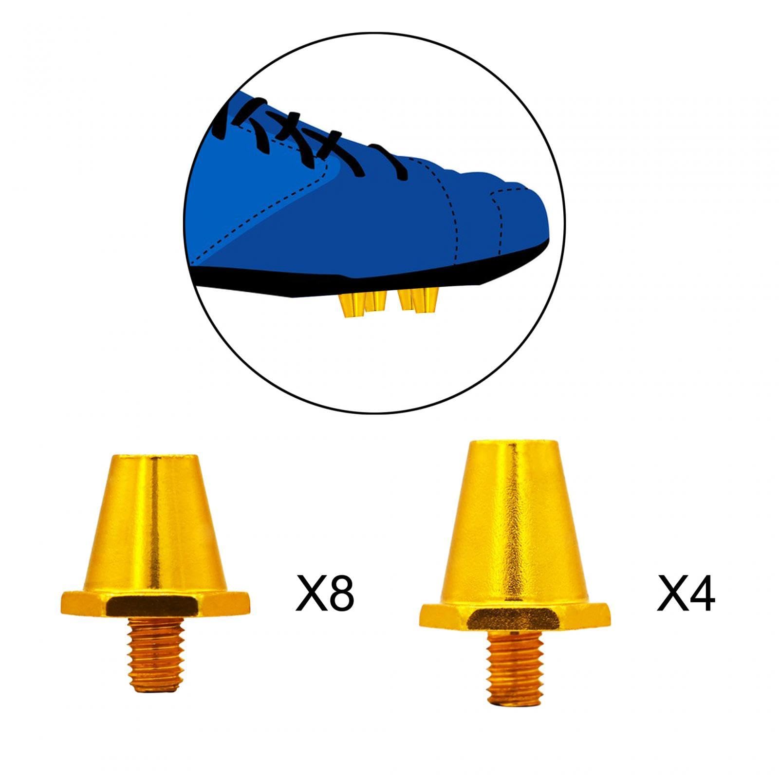 12x tacos de fútbol de repuesto, clavos para botas de fútbol, tacos profesionales de 13mm y 16mm para césped, zapatos de Rugby, tacos de fútbol para
