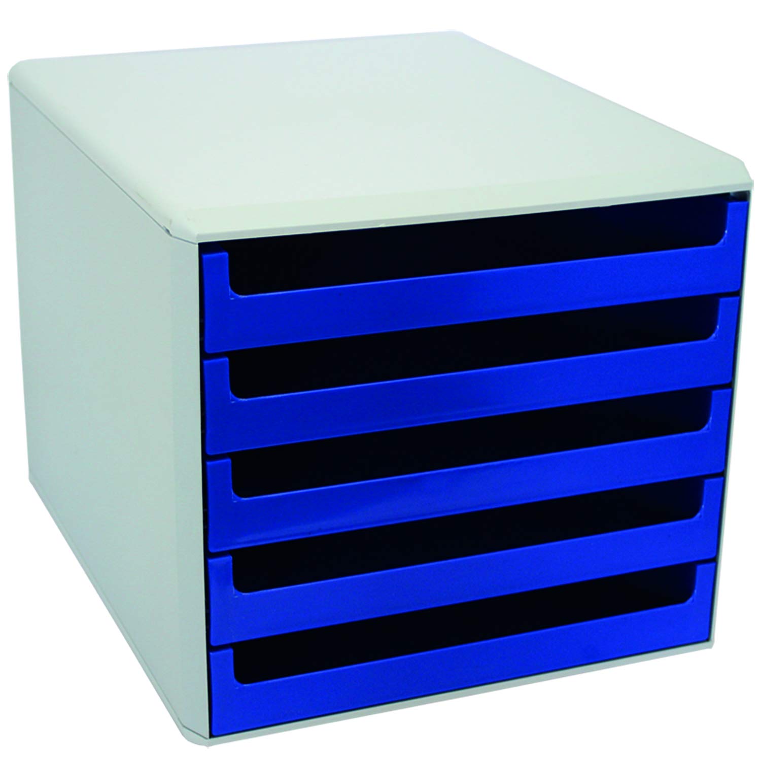 Metzger + Mendle 5 Drawer Unit Light grey/blue