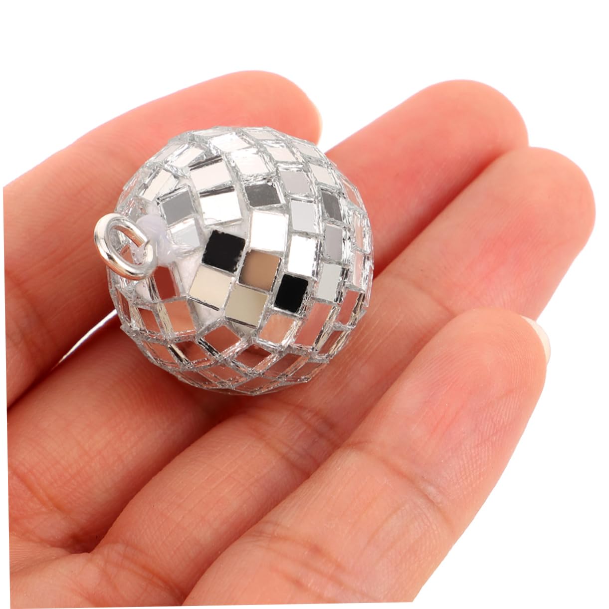 Ciieeo 120piezas Mini Disco Ball Charm Para Manualidades Diy Colgantes De Bola De Discoteca Para Joyería Accesorios Coloridos Para Creaciones De Collares y Llaveros