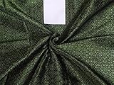 Brokat-Stoff aus Seide, Henna-Grün, X Schwarz, 111,8 cm, Brokat