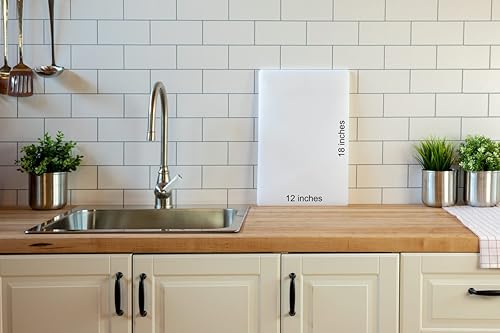 Miniatura 7 de Tabla de cortar profesional libre de BPA, hecha de plástico de polietileno de alta densidad para restaurantes, apta para lavavajillas, Rojo