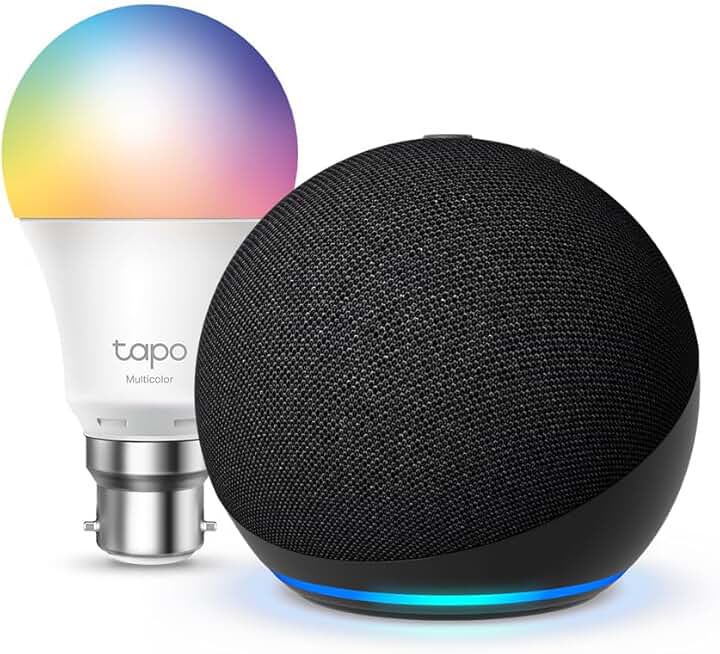 Echo Dot (5th generation) | Charcoal + Tapo L530BA Smart Lig