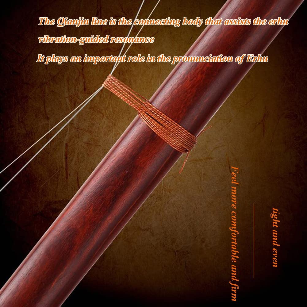 Artiz Erhu Instrument, Chinois 2 Cordes Violon Swing Around Professionnel Erhu + Accessoires Gratuits Instruments Nationaux Traditionnels Erhu pour Débutants, Test De Niveau, Adultes, Enfants
