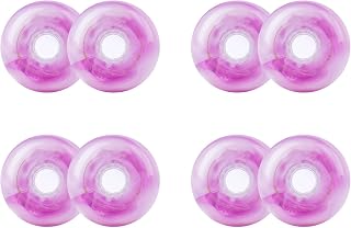 JHKJ 8 Pack Inline Wheels with bearing ABEC-9 for Indoor Outdoor 68mm 72mm 76mm 80mm Hardness 83A Inline Replacement Wheels