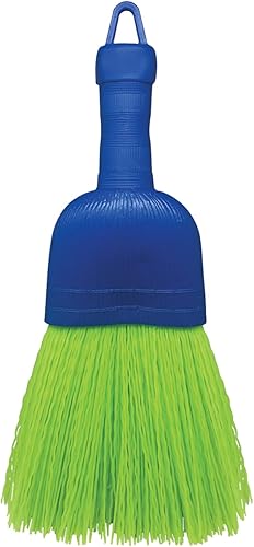 Lola Productos Escoba batidora, cepillo de mano, fibra de poliéster duradera y cerdas de nailon, elimina la suciedad y los desechos, 9.5 pulgadas de