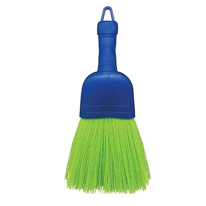 Lola Products Whisk Broom | Handheld Brush | Durable Poly Fiber & Nylon Bristle | Whisks Away Dirt & Dust | 9.5