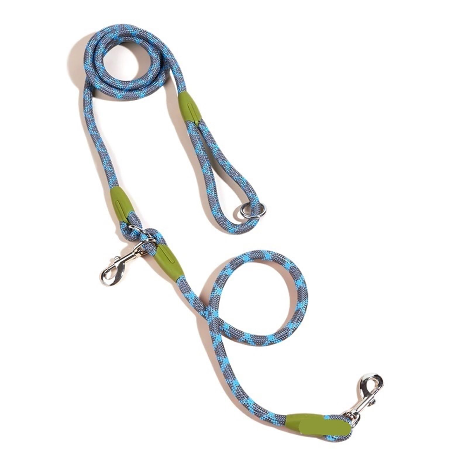 Ceinture de Traction pour Chien Laisse en Nylon for Chiens de Compagnie, Corde Traction for la Course, Marche, Les Mains Libres, for Petits et Grands(Blue,1.2CM 240CM)