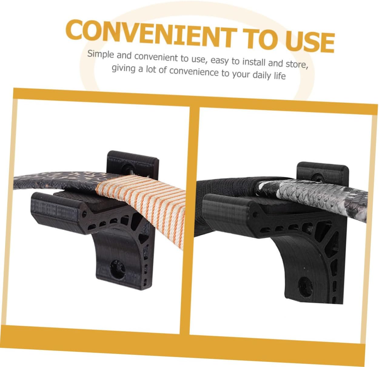 Hemoton Wall Mounted Bow Holder Bow Storage Stands for Easy Installation with Screw Mounting Stylish Display for