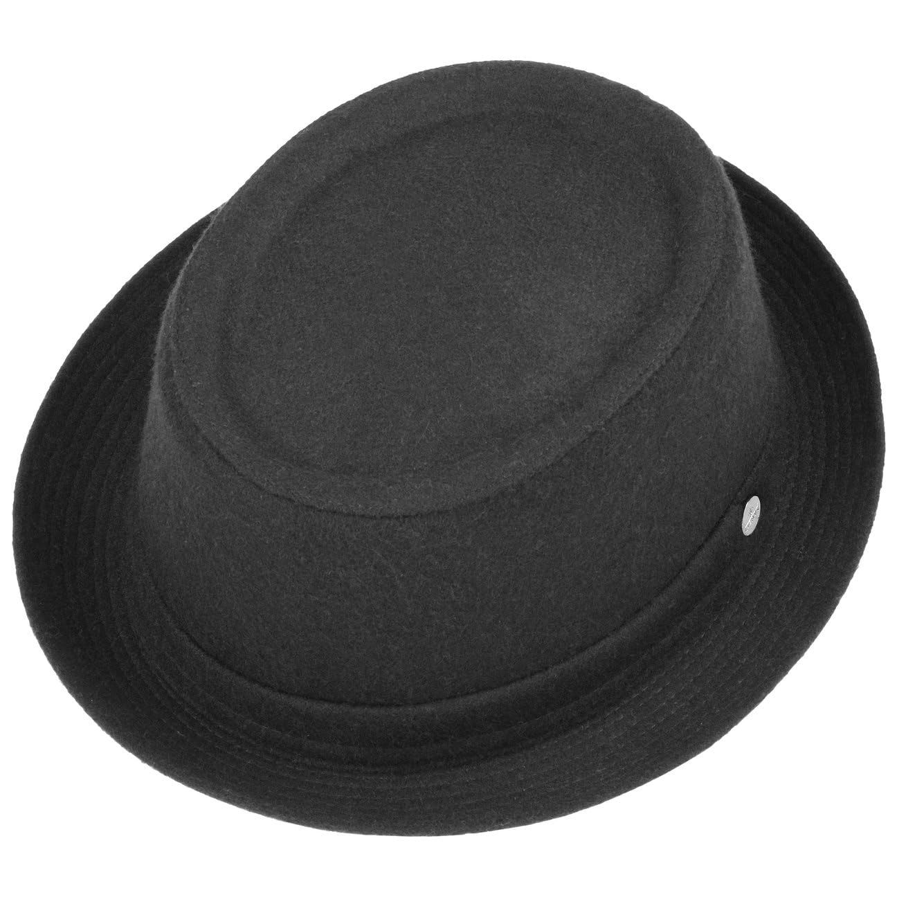 LIERYS Panno Wool Pork Pie Filzhut Temperaturregulierend Hut Made in Italy Damen Herren Herbst Frühling Fedora