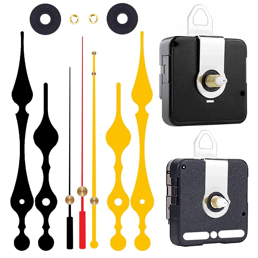 Best Buy QEWINOX® A Product of SONAM Quartz Combo of Sweep & Ticking Silent Movement Machine for Wall Clock Hand (2 Sets DIY) (Needle -Black,Red,Golden.) (Made in India 100%)-picture-12