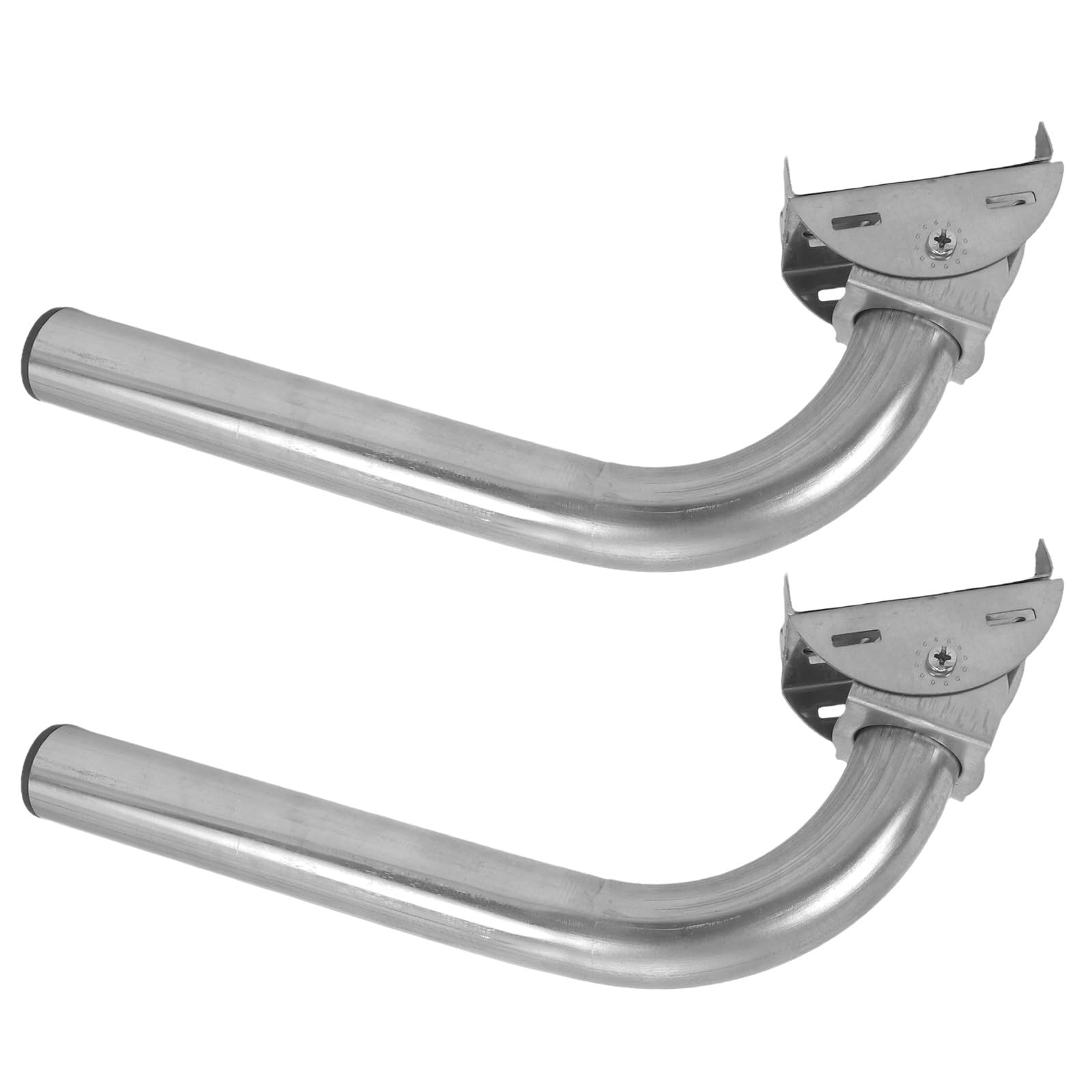 Support de fixation en J pour antenne et caméra surveillance extérieure en inox x2