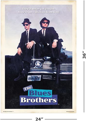 Miniatura 2 de The Blues Brothers - Póster de película (estilo regularEn una misión de Dios) (tamaño 24" x 36")