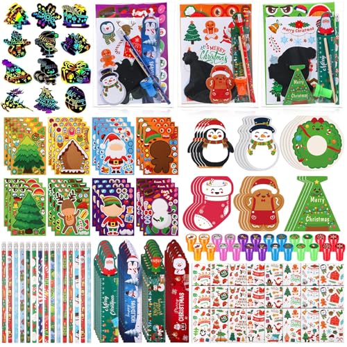 Papeterie de Noël pour occuper les enfants sans écrans avec autocollants