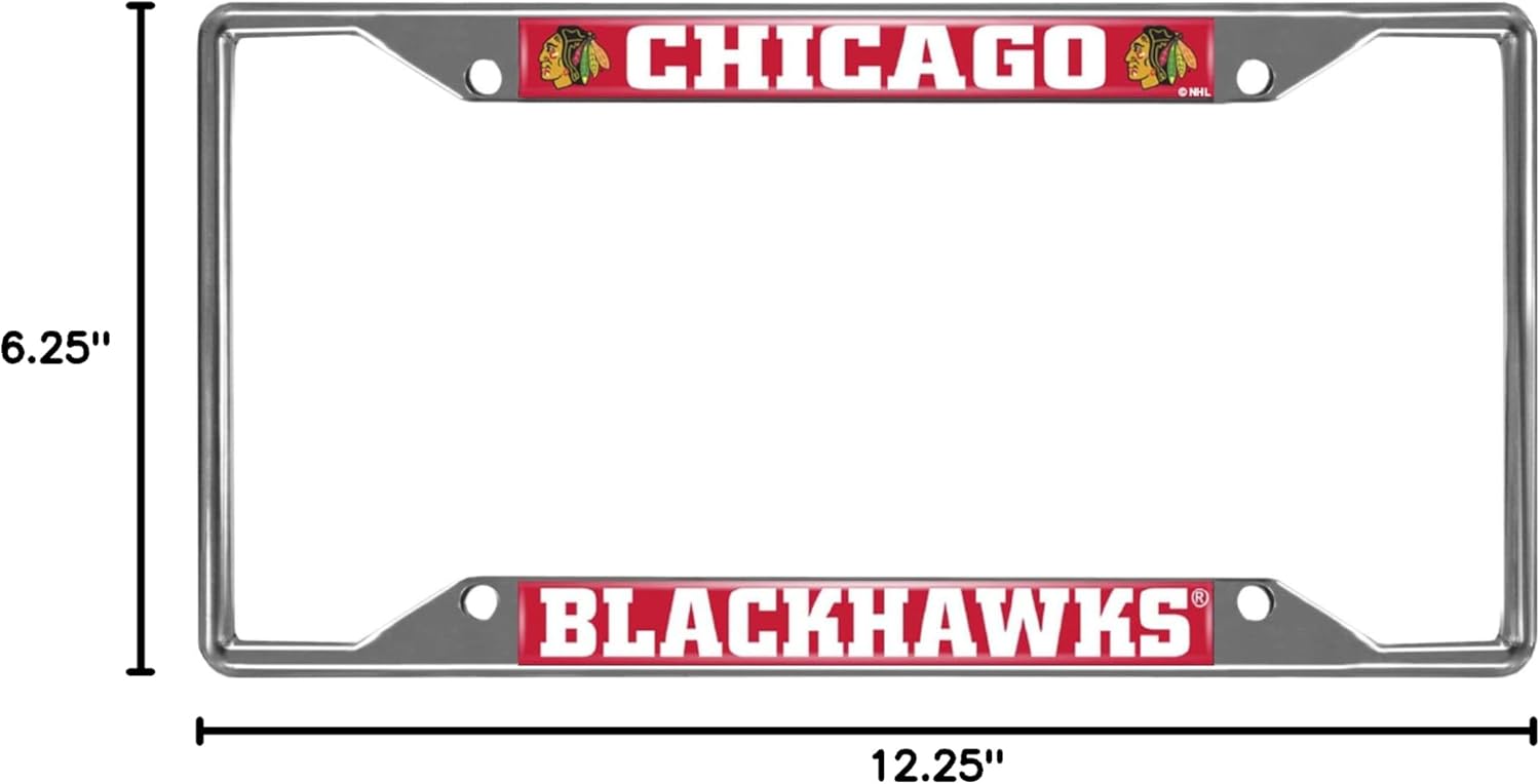 FANMATS NHL Chrome Metal License Plate Frame