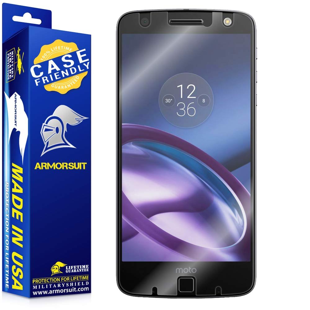 ArmorSuit ArmorSuit Motorola Moto Z/Moto Z Droid Screen Protector Case Friendly MilitaryShield Screen Protector for Motorola Moto Z/Moto Z Droid - HD Clear Anti-Bubble Film