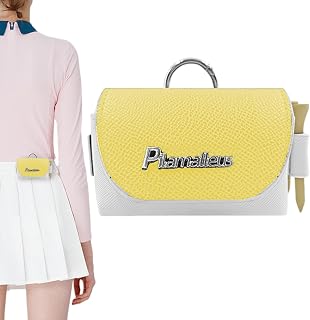Saco de bola de golfe,Golf Tees Bolsa Cor Bloqueada | Bolsa para bola, suporte para camisetas, bolsa de golfe de couro para homens Pochy