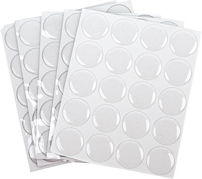Epoxy Resin Dome Stickers Clear or Glitter Self-Adhesive Dots for DIY Crafts, Bottle Caps, Hair Bows, Scrapbooks, Jewelry & Pendants 1 Inch Glitter 100PCS