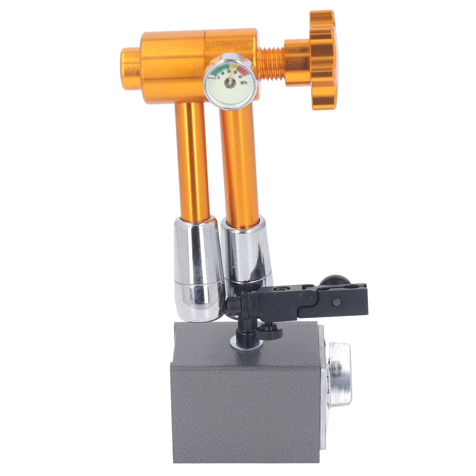 Indicador de Cuadrante de Base Magnética, Brazo Flexible Ajustable Soporte de Indicador de Cuadrante de Imán Fuerte, Base de con Imán Permanente para Mecanizar Calibración de Medición de