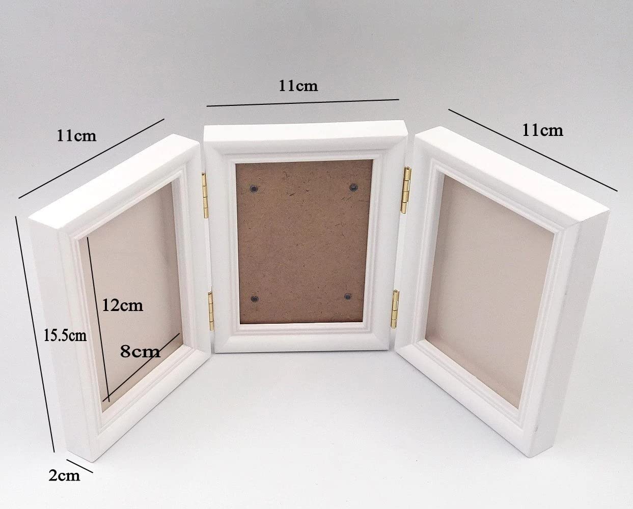 Cornice Per Impronte Di Mani E Piedi Di Neonato - Kit In Legno Con Argilla Rosa, Ideale Per Ricordi E Regali Baby Shower - Foto 2