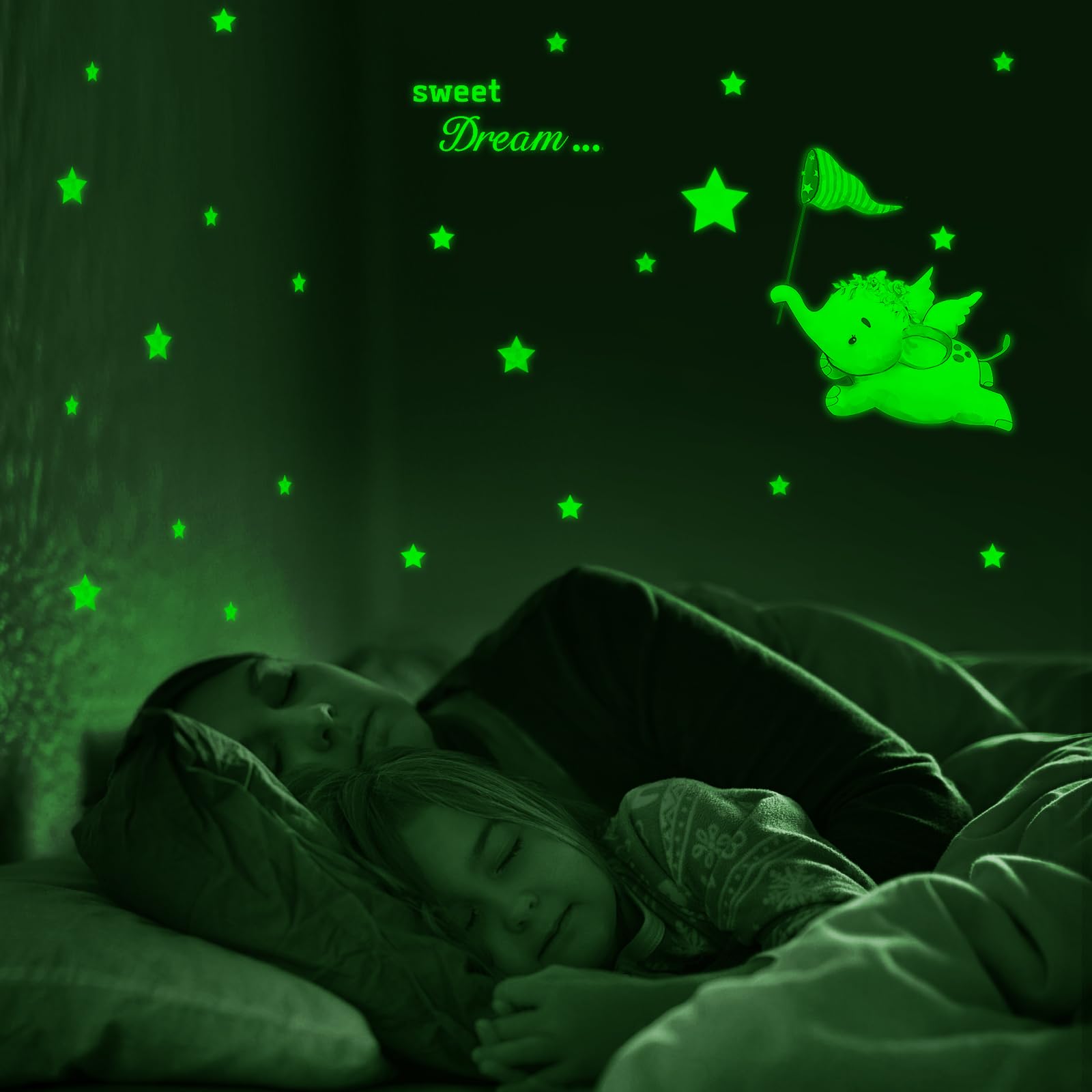 Autocollant Voiture Autocollants Phosphorescents étoiles Et Lune - 435 Pièces Pour Chambre Enfant Decoration Chambre Bebe