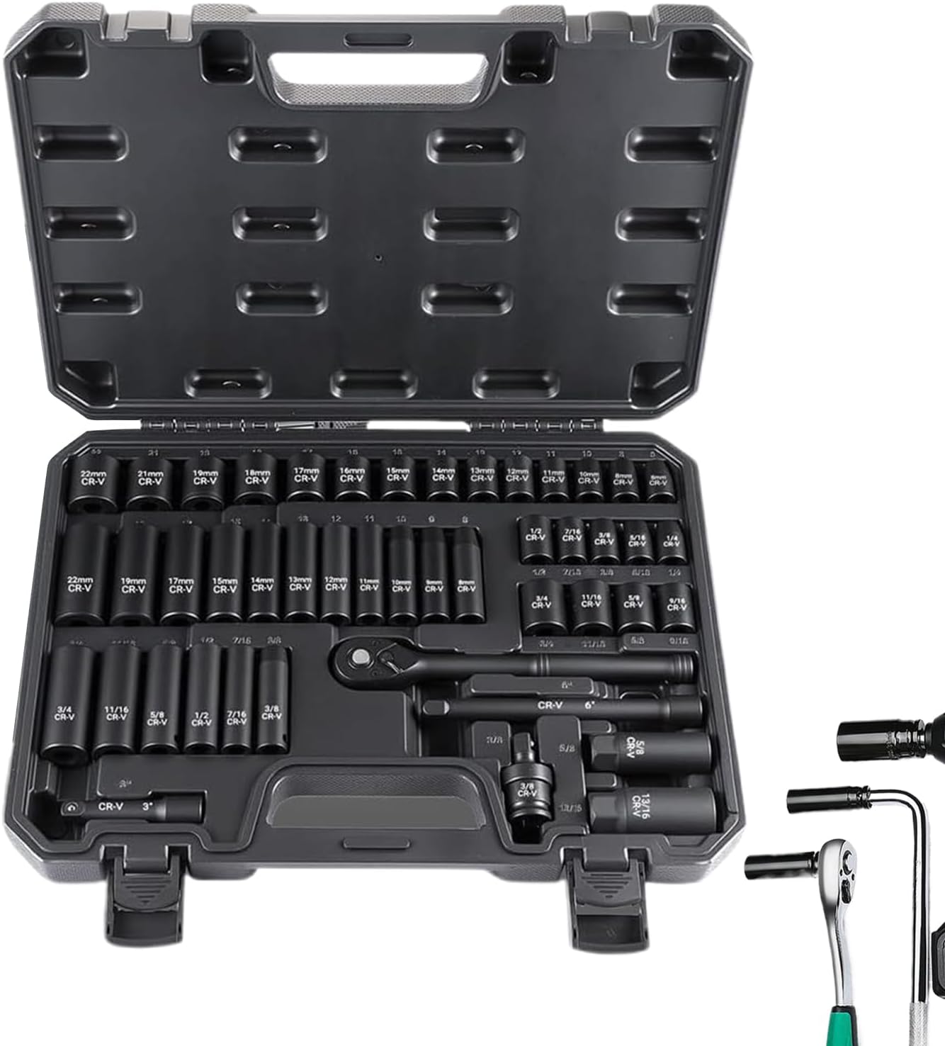 Socket Wrench Set | Quick-Release Mechanic Tool Kit,Mechanic Socket Set,for Auto Repair Vehicle Maintenance Industrial Home Motorcycle Plumbing Work