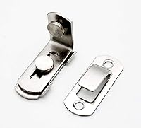 Vista 8 de 3 pulgadas el 90 puerta hebilla perno granero cerradura de puerta de ángulo recto pestillo de doblez Hasp Inodoro puertas y ventanas